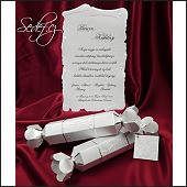 Svatební oznámení konfeta s listinou uvnitř