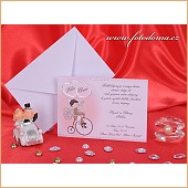 Svatební oznámení s cyklisty vzor 3246